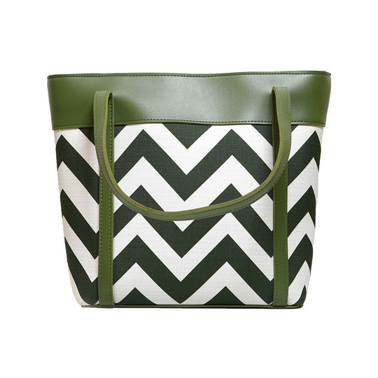 Wavy Hand Bag (Green)