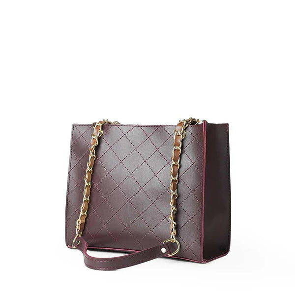 Pearl Hand Bag (Maroon)